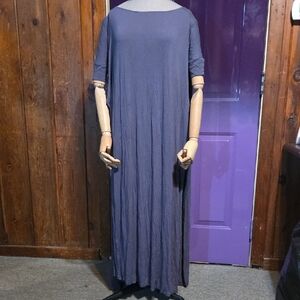 Unique Gray Going Out Top One Size Babooshka Boutique Super Soft Knit High Slit